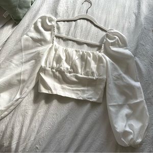 Princess Polly Cropped Long Sleeve Top